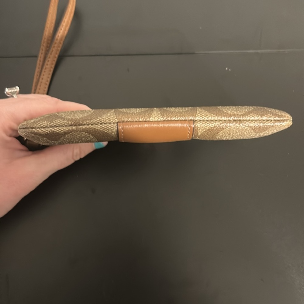 Coach Brown/Tan “C” Themed Wristlet - Picture 7 of 12